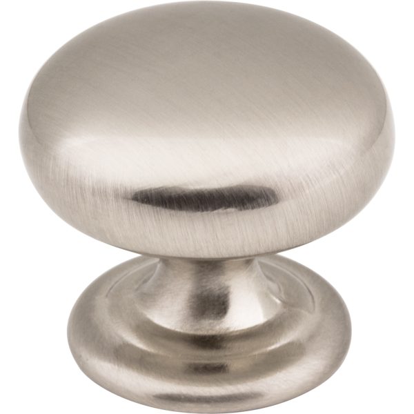 1-1/4" Diameter Satin Nickel Florence Cabinet Mushroom Knob