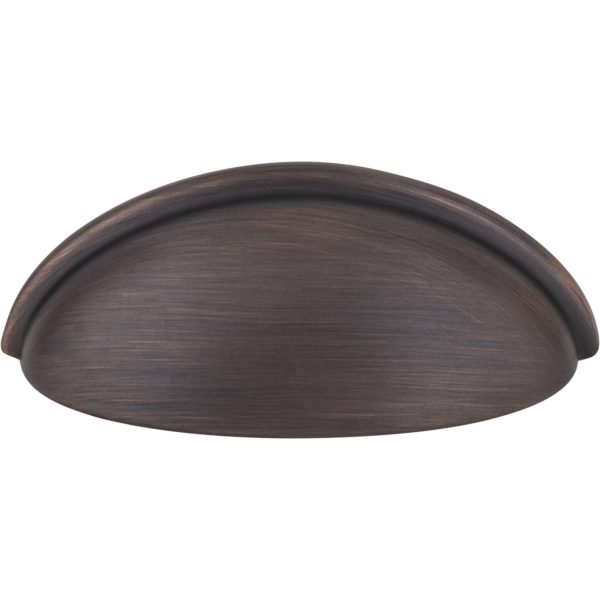 3" Center-to-Center Brushed Oil Rubbed Bronze Florence Cabinet Cup Pull - Image 3