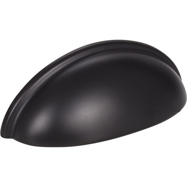 3" Center-to-Center Matte Black Florence Cabinet Cup Pull