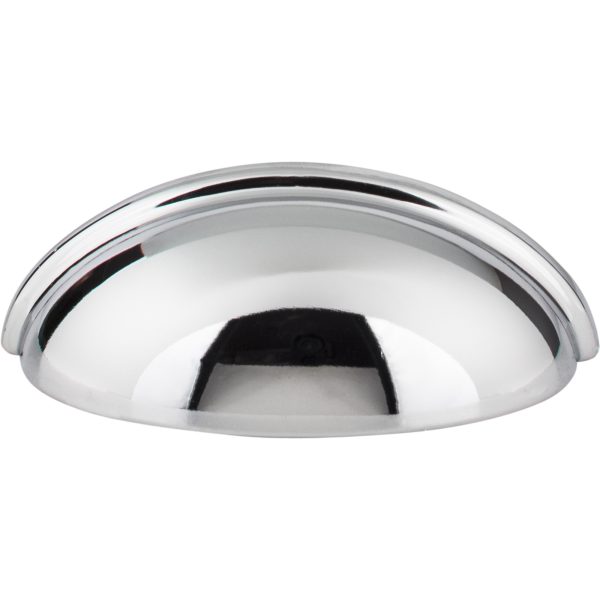 3" Center-to-Center Polished Chrome Florence Cabinet Cup Pull - Image 3