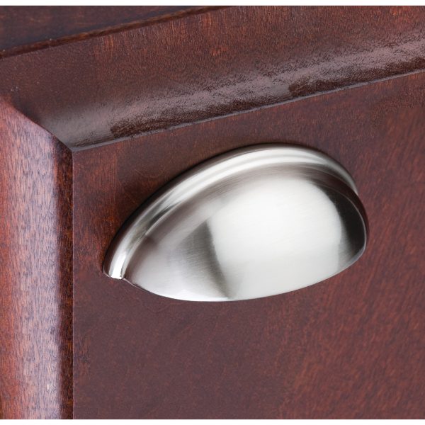 3" Center-to-Center Satin Nickel Florence Cabinet Cup Pull - Image 4