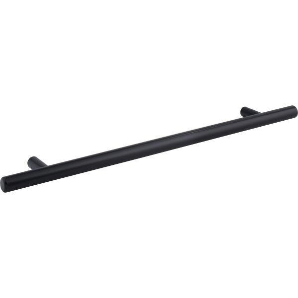 224 mm Center-to-Center Hollow Matte Black Stainless Steel Naples Cabinet Bar Pull - Image 3