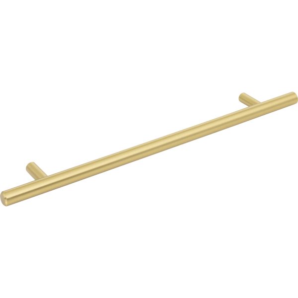 224 mm Center-to-Center Brushed Gold Naples Cabinet Bar Pull - Image 4