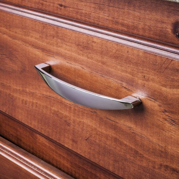 128 mm Center-to-Center Polished Chrome Asymmetrical Belfast Cabinet Pull - Image 4