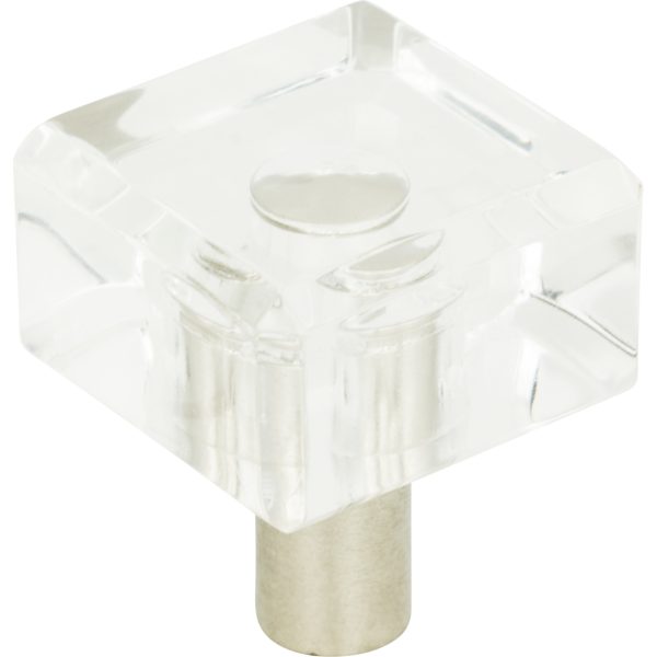 Optimism Square Knob 1 1/4 Inch Brushed Nickel - Image 3