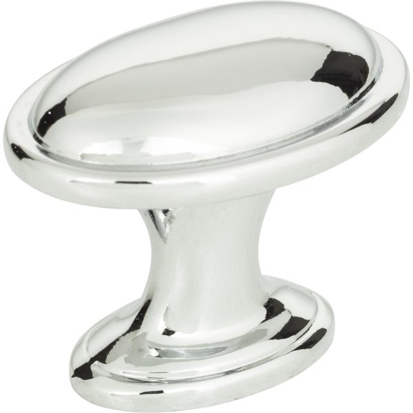 Austen Oval Knob 1 5/16 Inch Polished Chrome - Image 3