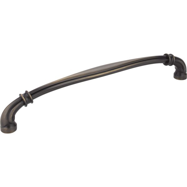 12" Center-to-Center Satin Nickel Larkin 3 Knurled Center Appliance Handle - Image 2