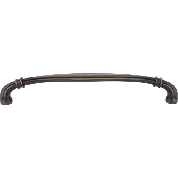 12" Center-to-Center Satin Nickel Larkin 3 Knurled Center Appliance Handle - Image 3