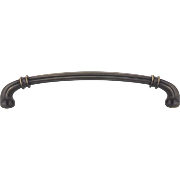 160 mm Center-to-Center Antique Brushed Satin Brass Lafayette Cabinet Pull - Image 3