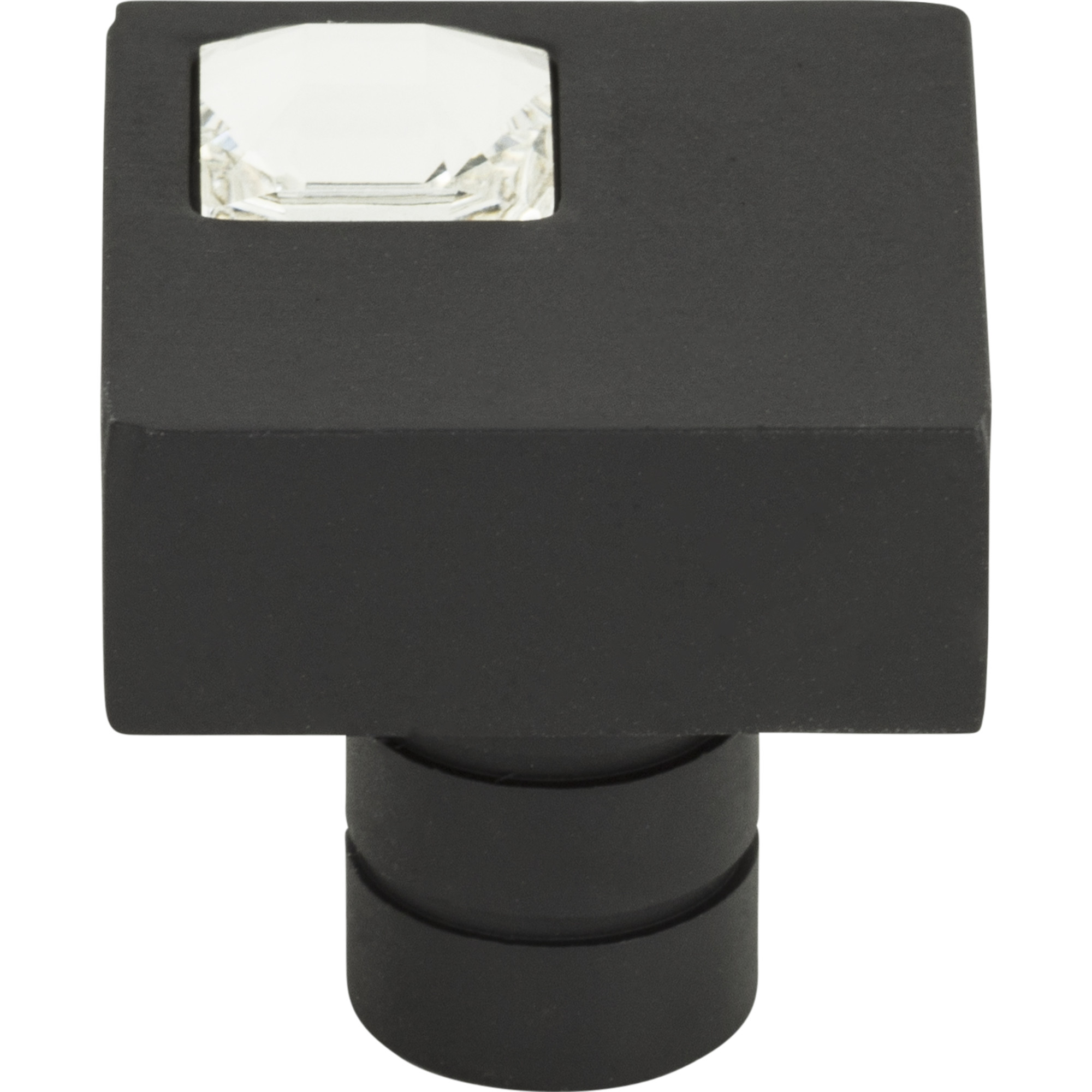 Atlas Crystal Off Center Square Knob