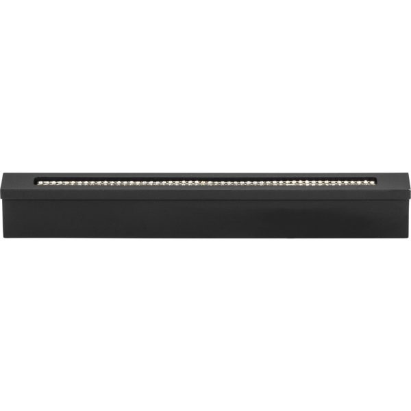 Crystal Bar Inset Thin Pull 3 3/4 Inch (c-c) Matte Black
