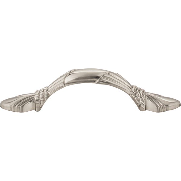 3" Center-to-Center Satin Nickel Baroque Capri Cabinet Pull - Image 3