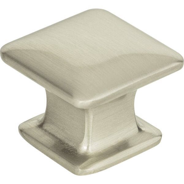 Alcott Square Knob 1 1/4 Inch Brushed Nickel - Image 3