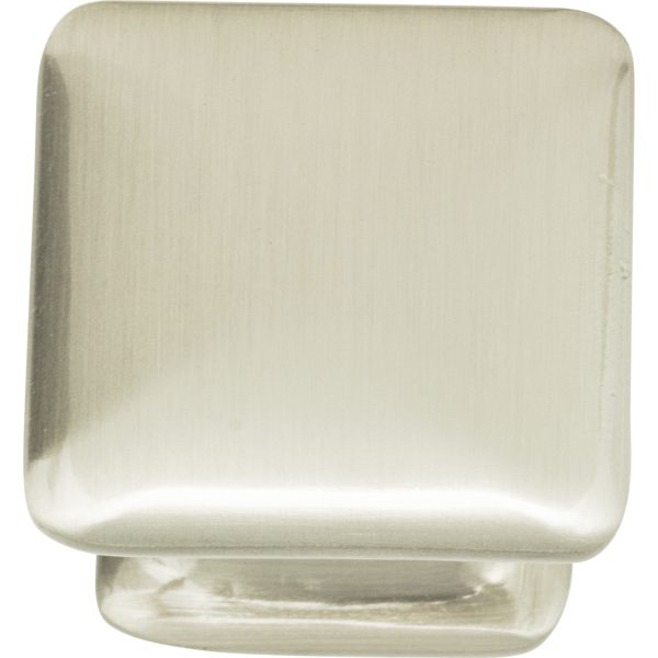 Alcott Square Knob 1 1/4 Inch Brushed Nickel - Image 4