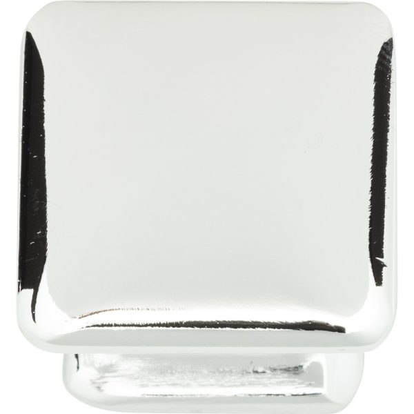 Alcott Square Knob 1 1/4 Inch Polished Chrome - Image 4