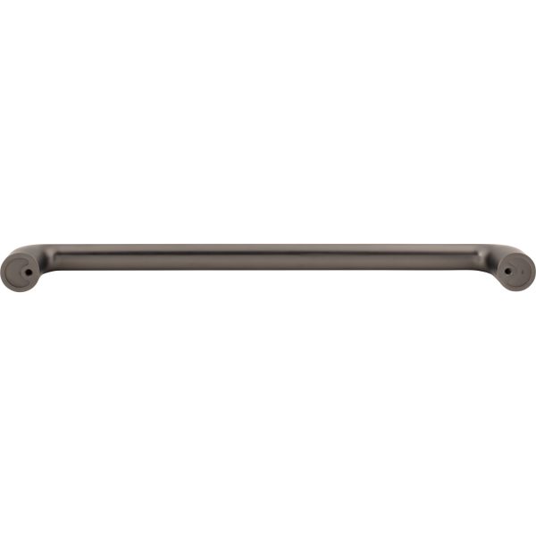12" Center-to-Center Brushed Pewter Loxley Appliance Handle - Image 5