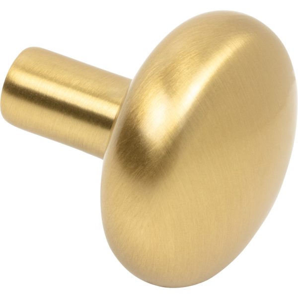 1-1/4" Diameter Brushed Gold Loxley Cabinet Knob - Image 3