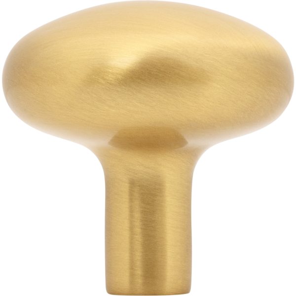 1-1/4" Diameter Brushed Gold Loxley Cabinet Knob - Image 5