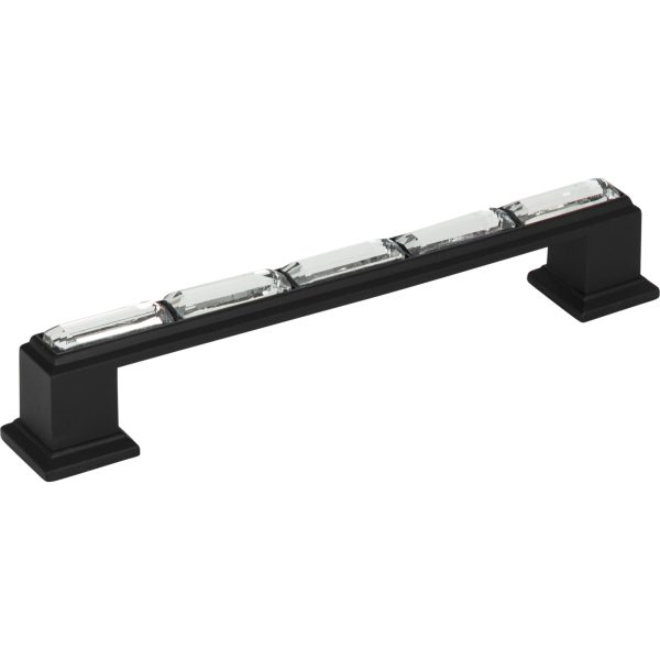 Legacy Crystal Pull 5 1/16 Inch (c-c) Matte Black - Image 4