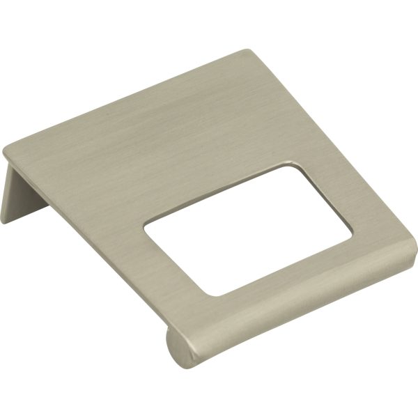 Mid Century Tab Pull 1 1/4 Inch (c-c) Brushed Nickel - Image 3