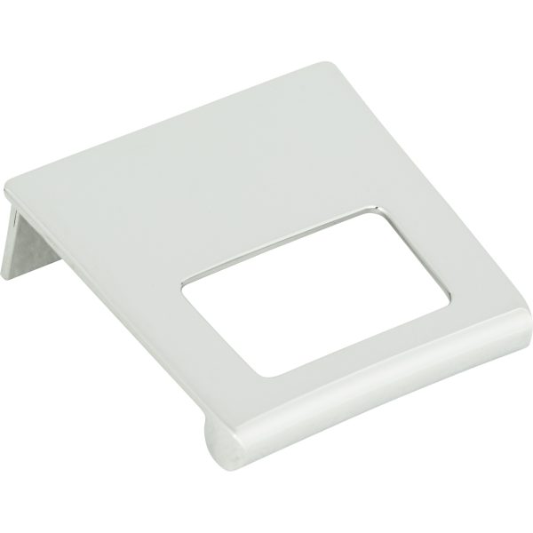 Mid Century Tab Pull 1 1/4 Inch (c-c) Polished Chrome - Image 3