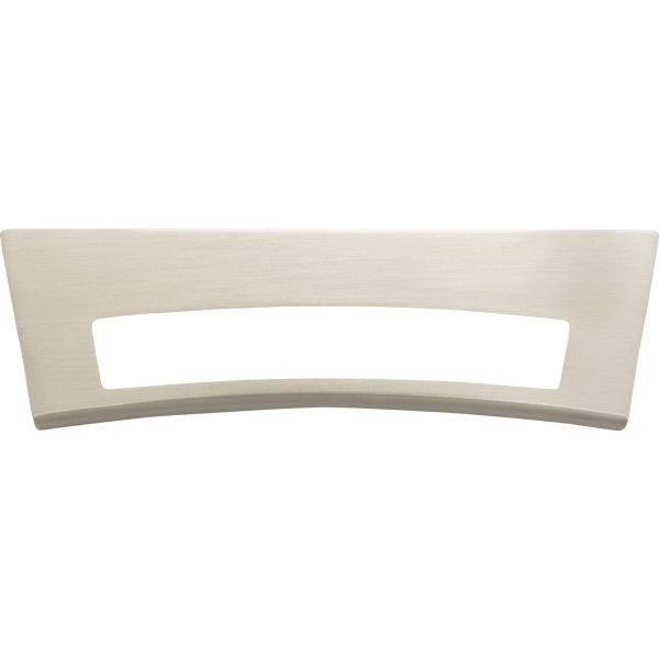 Mid Century Tab Pull 5 1/16 Inch (c-c) Brushed Nickel - Image 4