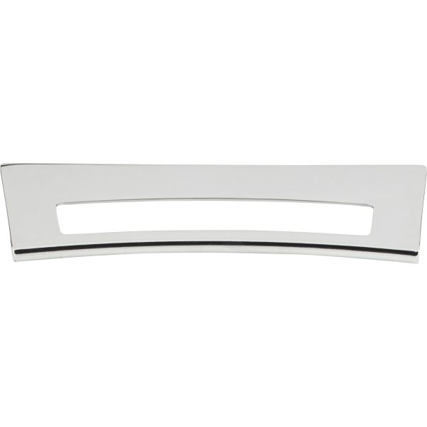Mid Century Tab Pull 5 1/16 Inch (c-c) Polished Chrome