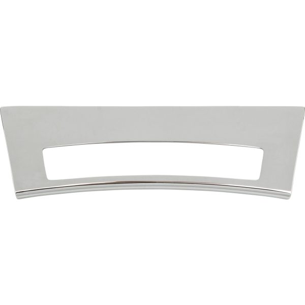Mid Century Tab Pull 5 1/16 Inch (c-c) Polished Chrome - Image 4