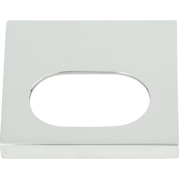 Modern Square Edge Tab Pull 1 1/4 Inch (c-c) Polished Chrome