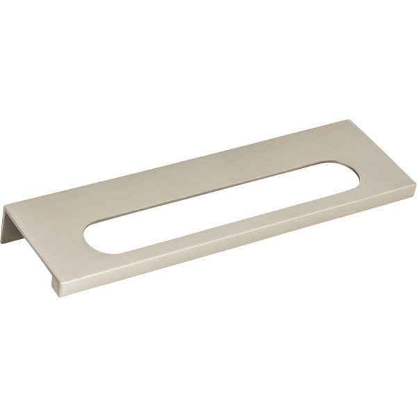 Modern Square Edge Tab Pull 5 1/16 Inch (c-c) Brushed Nickel - Image 3