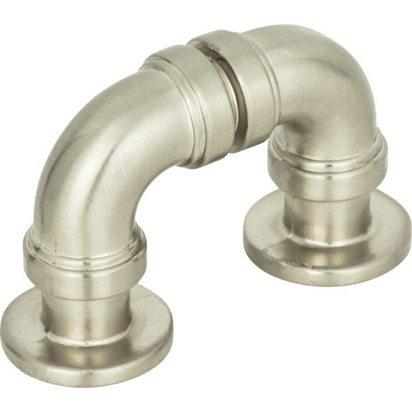 Steam Punk Finger Pull 1 5/16 Inch (c-c) Brushed Nickel - Image 3