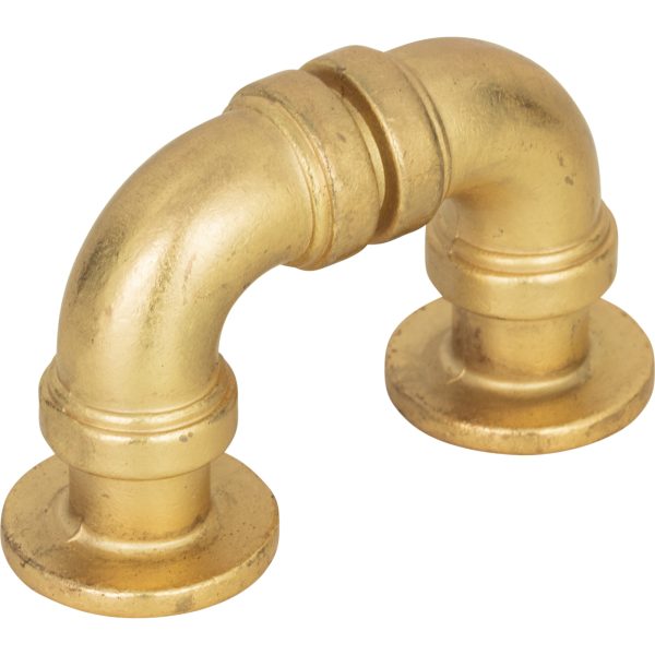 Steam Punk Finger Pull 1 5/16 Inch (c-c) Vintage Brass - Image 3