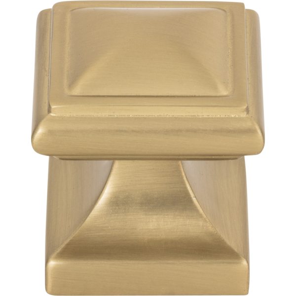 Wadsworth Knob 1 1/4 Inch Warm Brass