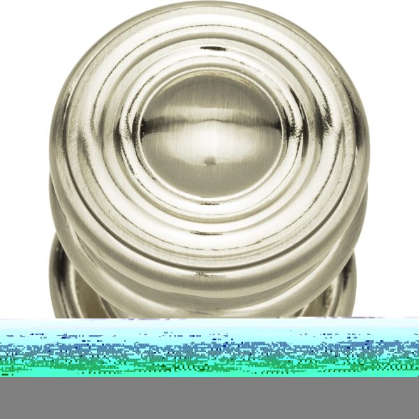 Campaign Round Knob 1 1/4 Inch Brushed Nickel - Image 3
