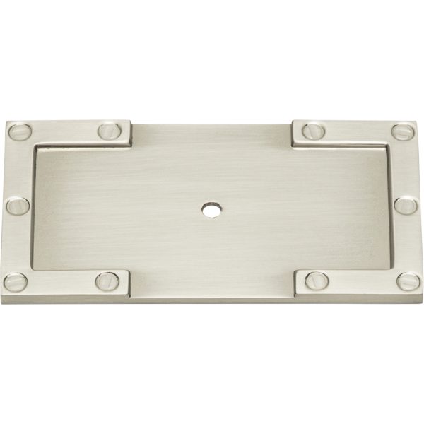 Campaign L-Bracket Backplate 3 11/16 Inch Brushed Nickel - Image 4