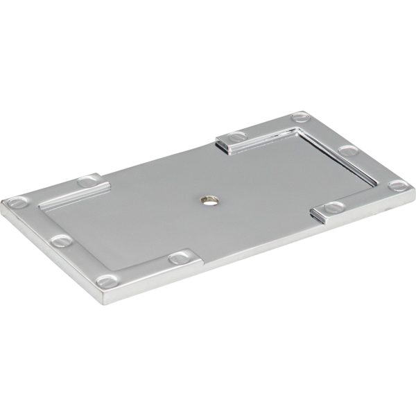 Campaign L-Bracket Backplate 3 11/16 Inch Polished Chrome - Image 3