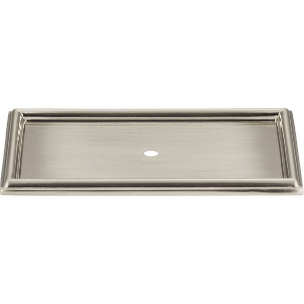 Campaign Rope Backplate 3 11/16 Inch Brushed Nickel