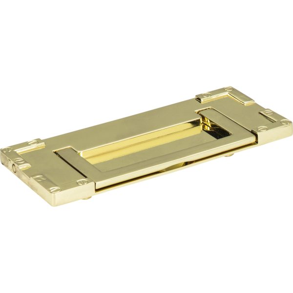 Campaign L-Bracket Drop Pull 3 Inch (c-c) Polished Brass - Image 3