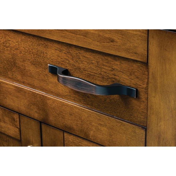128 mm Center-to-Center Brushed Oil Rubbed Bronze Square Cosgrove Cabinet Pull - Image 4