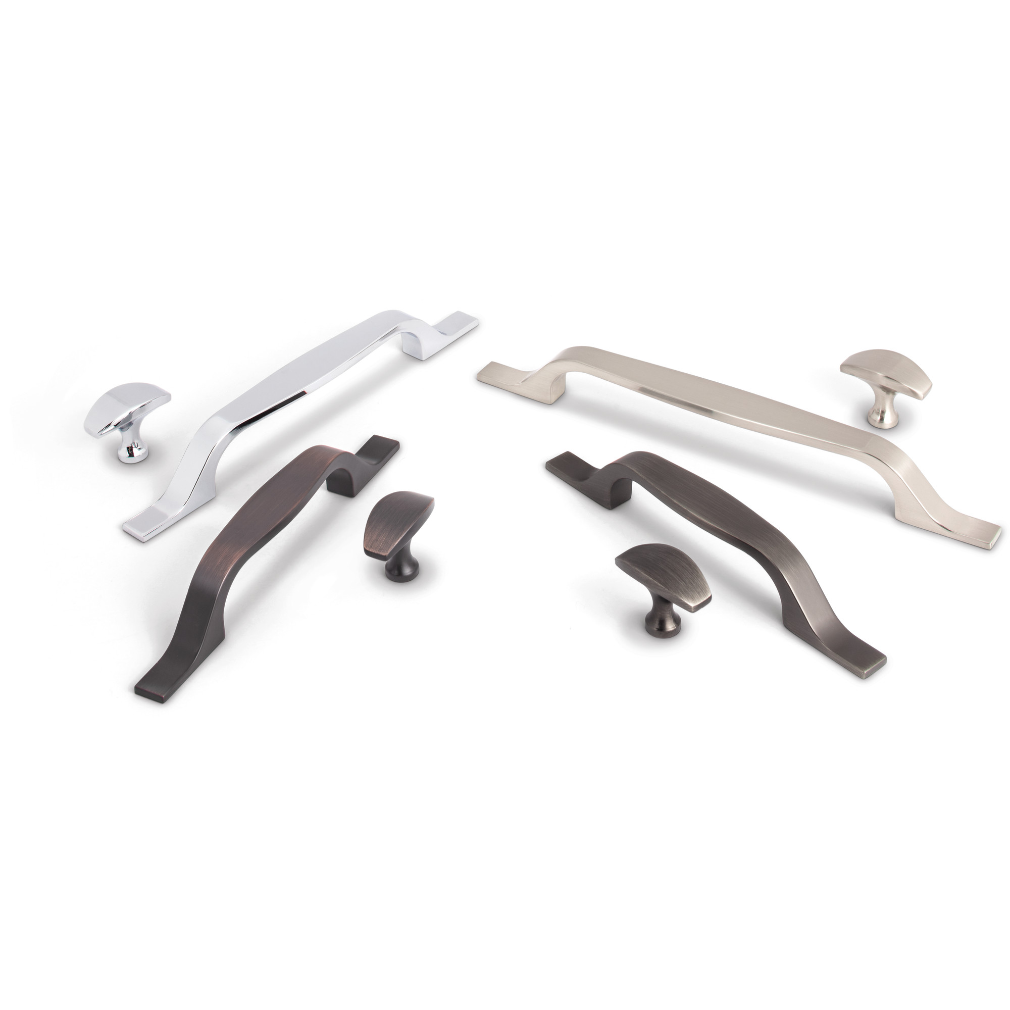 128 mm Center-to-Center Satin Nickel Square Cosgrove Cabinet Pull - Image 5