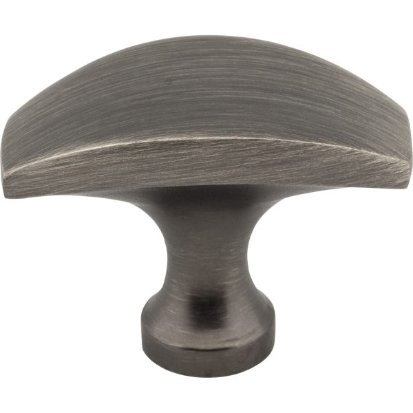 1-1/2" Overall Length Brushed Pewter Cosgrove Cabinet "T" Knob - Image 3