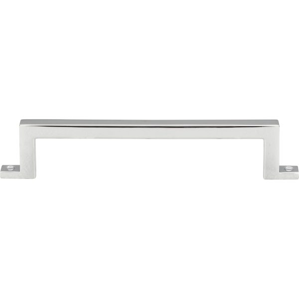 Campaign Bar Pull 5 1/16 Inch (c-c) Polished Chrome