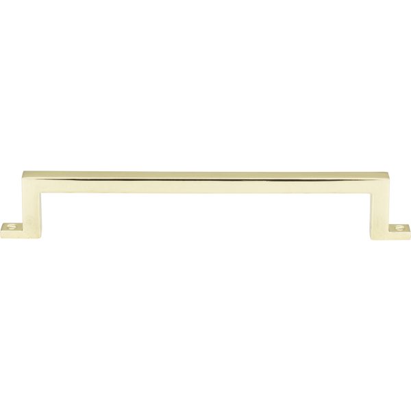 Campaign Bar Pull 6 5/16 Inch (c-c) Polished Brass