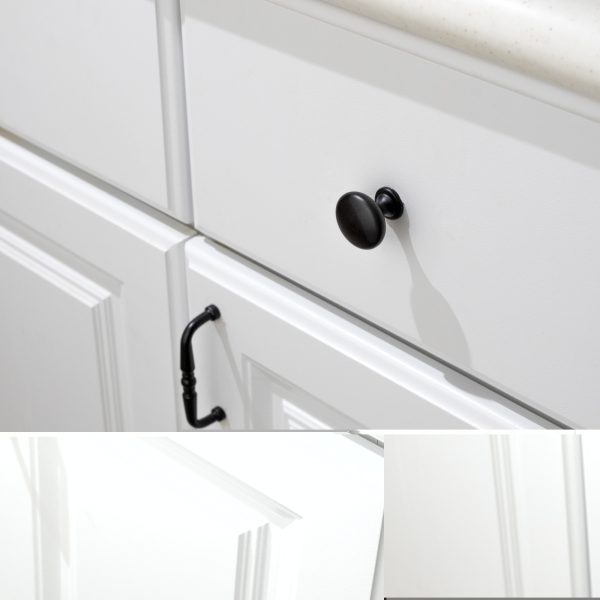 1-3/16" Diameter Matte Black Madison Cabinet Mushroom Knob - Image 3