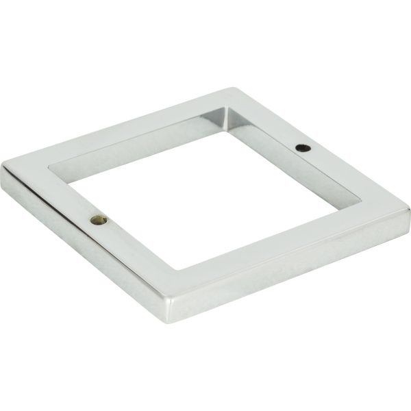 Tableau Square Base 2 1/2 Inch Polished Chrome - Image 3