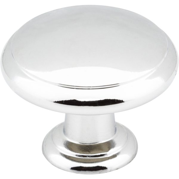 1-3/16" Diameter Polished Chrome Gatsby Cabinet Mushroom Knob