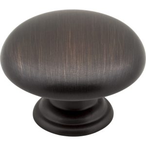 1-3/16" Diameter Brushed Oil Rubbed Bronze Gatsby Cabinet Mushroom Knob