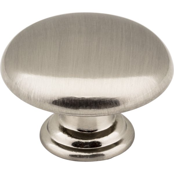 1-3/16" Diameter Satin Nickel Gatsby Cabinet Mushroom Knob
