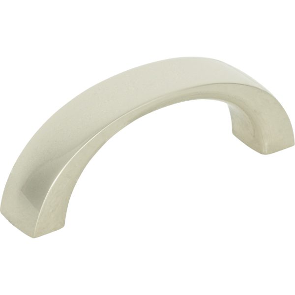 Tableau Curved Pull 1 13/16 Inch (c-c) Polished Nickel - Image 3