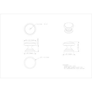 Durham Cabinet Knob in Satin Nickel